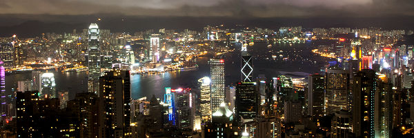 香港太平山夜景