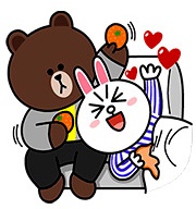 LINE 貼圖熊大化身「來自星星的你」都敏俊篇
