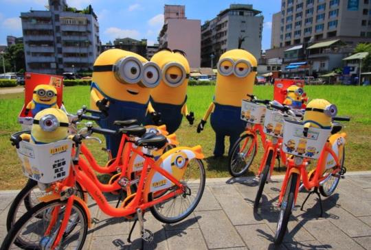 《小小兵》UBike限量100台 今起台北趴趴走！