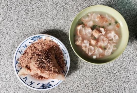 【台南人氣早餐真的老店「老店」菜粽肉粽】