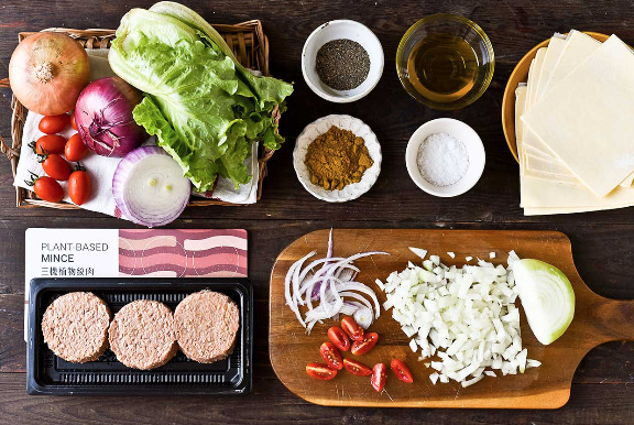 酥皮咖哩肉派食材
