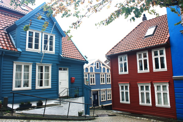 卑爾根木造房屋