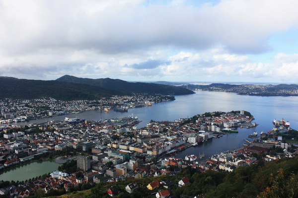 卑爾根市區全景