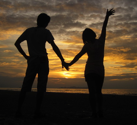 環島-夕陽下的我們