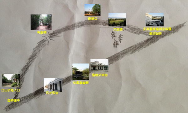 造橋火車站旅遊地圖